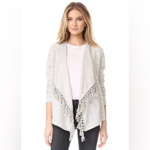 JACK BY BB DAKOTA ALPINE FRINGE COTTON CARDIGAN Size Small - Picture 4 of 9